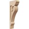 Ekena Millwork 3"W x 6"D x 18"H Thin Mayflower Rough Cedar Woodgrain TimberThane Corbel, Primed Tan CORUR03X06X18MAYRCPR - alternate 1